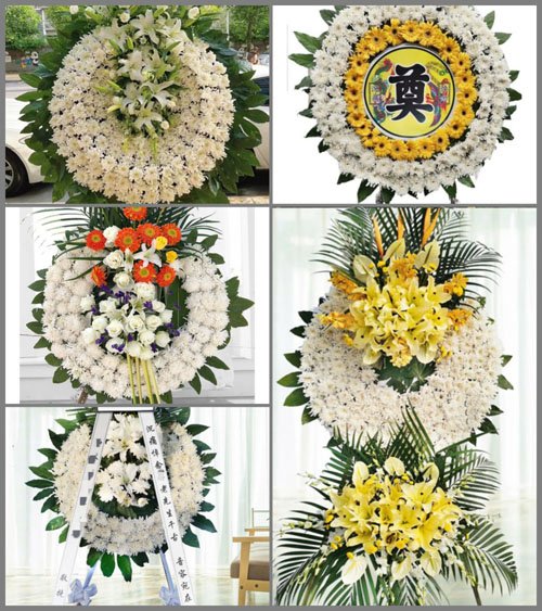 山东青岛平度市崔家集镇大沟头村花圈速递